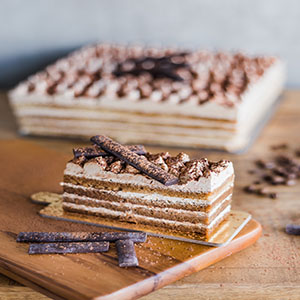 A classic Italian coffee-flavored dessert cake.